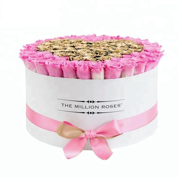 Buy Wholesale China Custom Luxury Round Gift Box Preserved Flower