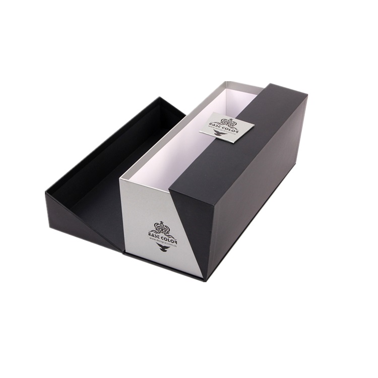 Matte black wine packaging box-www.hoocing.com