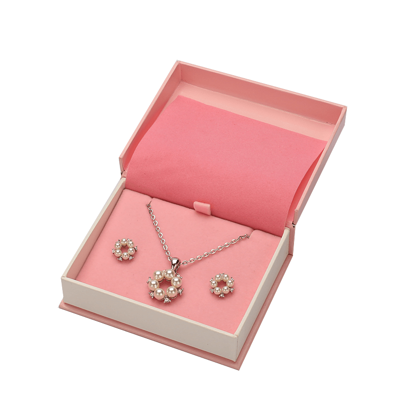 Custom logo printed jewelry packaging paper jewelry box