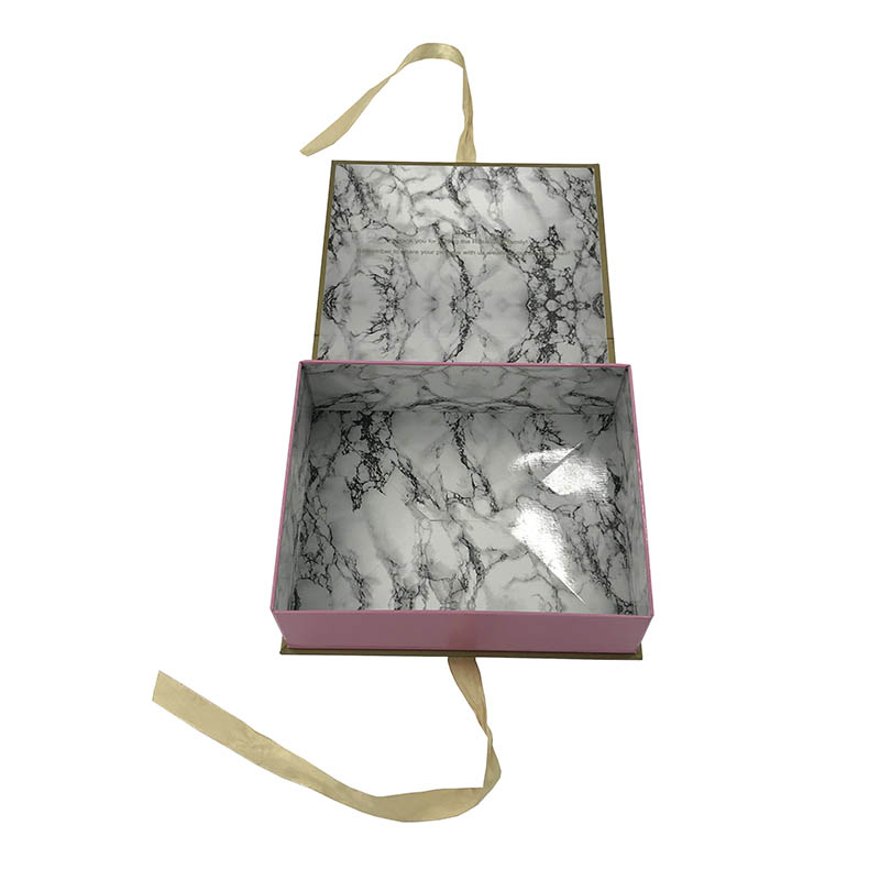 www.hoocing.com Cosmetic marble color wig gift collection foldable storage box (2)