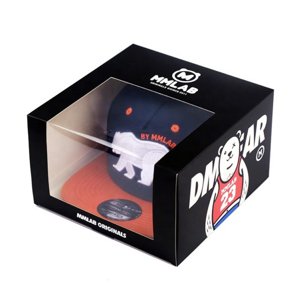 Custom printed round packaging baseball cap gift box