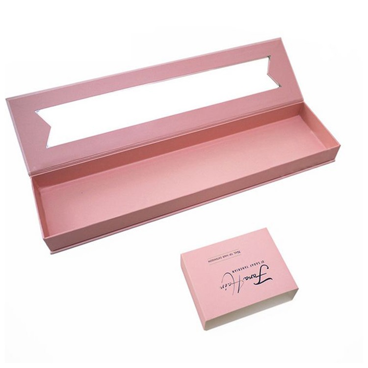 Luxury hair extension packaging box wig hair boxes