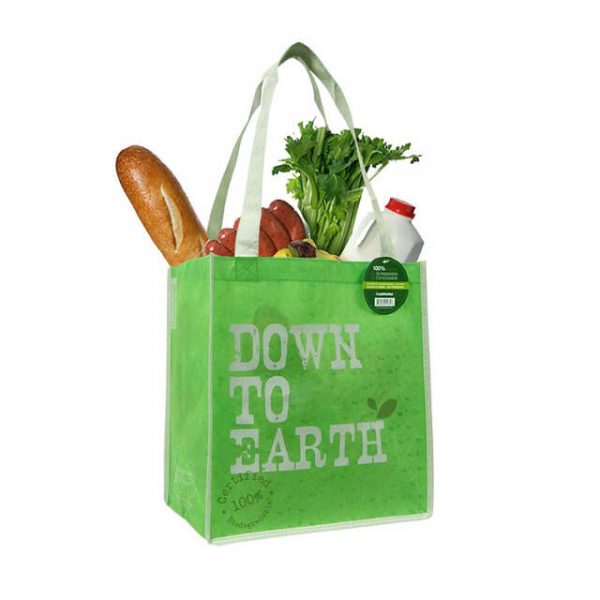 Biodegradable compostable non woven shopping bag
