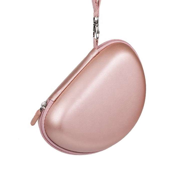 Factory Custom PU surface Mini Pink Earphone Headphone EVA Case