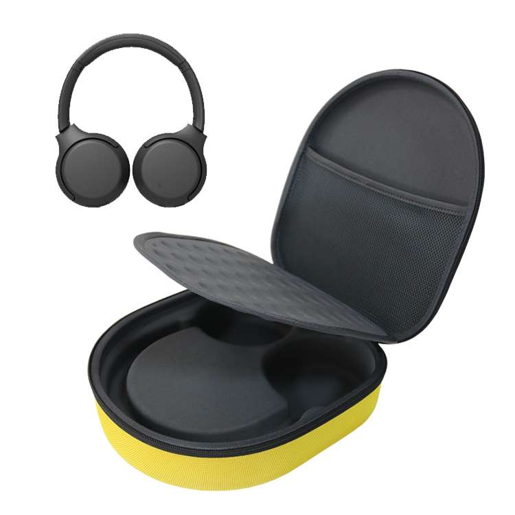 Hard Shell Custom Logo EVA Packaging Case EVA Storage Case With EVA Tray For Folded Headphone 