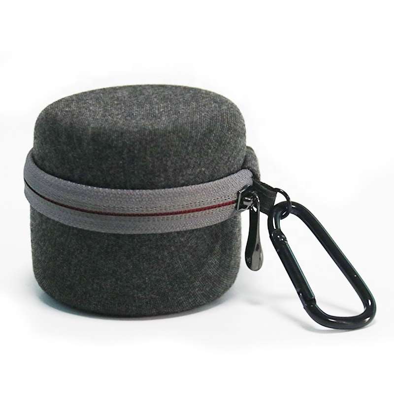 Hard Zippered EVA Carry Speaker Case Cover Bag Portable Round Shape EVA Speaker Storage Case