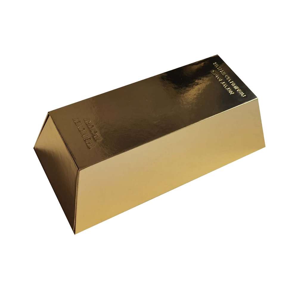 Gold bar hair box wig packaging gift box-www.hoocing.com